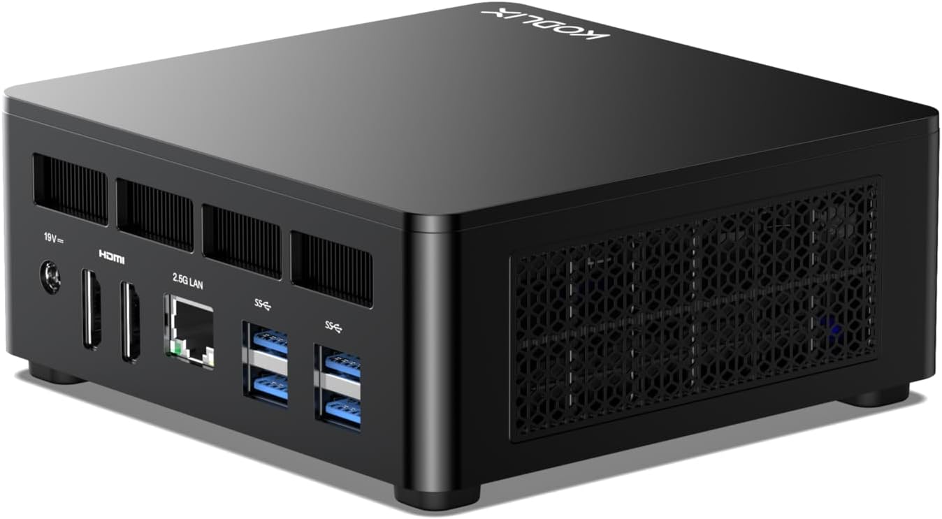 AD69 Mini PC AMD Ryzen 6 6900HX Mini Computer 32GB DDR5 + 512GB PCIe4.0 SSD, 2x HDMI + 2xUSB4 8K Outputs, 2x SSD Slot, WiFi 6E BT5.3 2.5G LAN, 4x USB3.2 Port, AMD Radeon 680M Graphics Desktop Computer