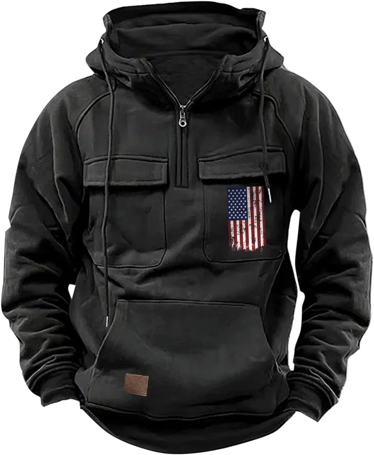 Oversized Hoodies,Tactical Pullover Vintage Workout Hoodies Military Daily Fitness Sweatshirts with Pockets