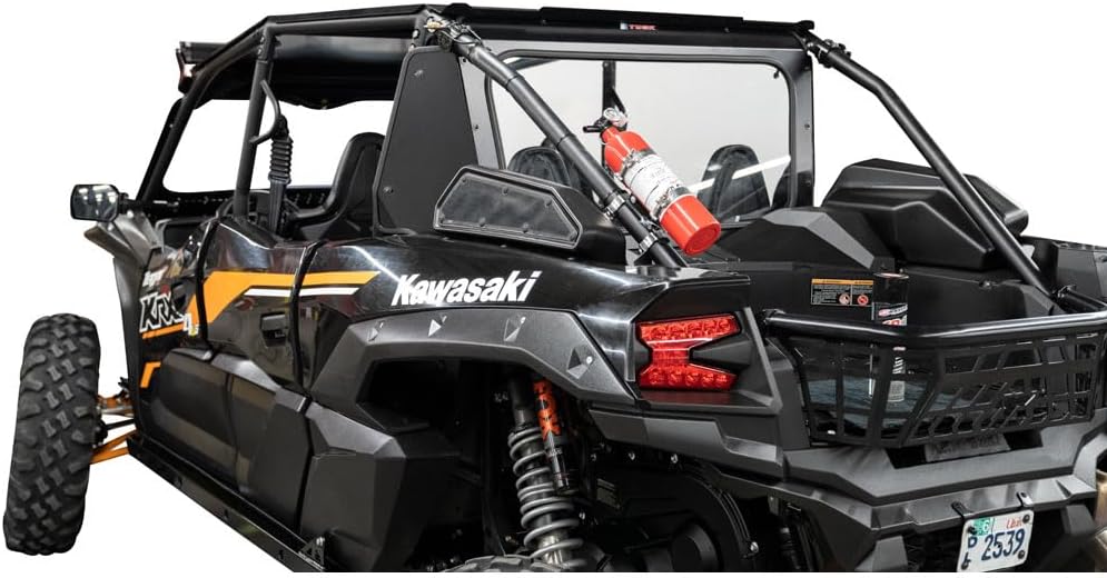 TUSK UTV Rear Glass Window for Kawasaki Teryx KRX4 1000 Blackout Edition 2025