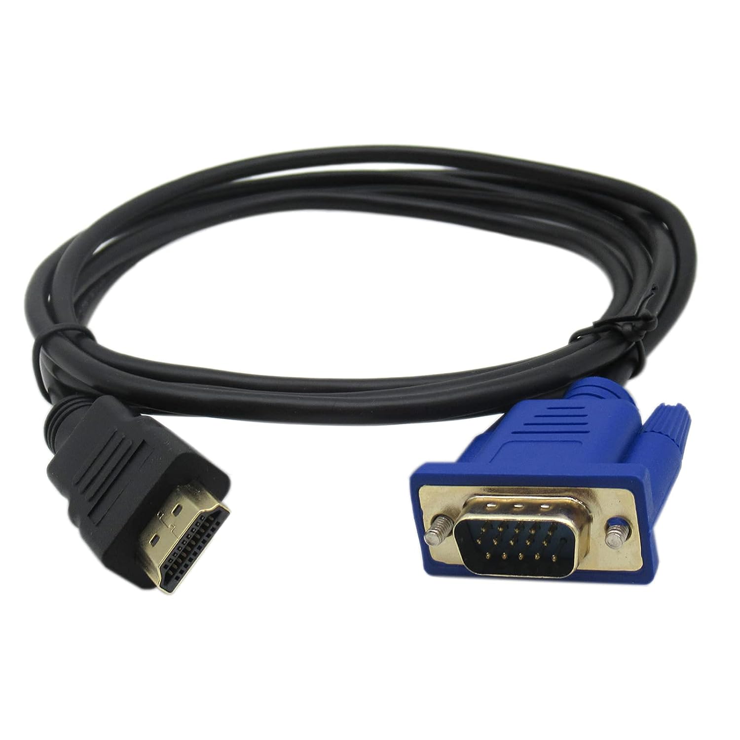 HDMI Male to VGA Male Video Converter Adapter Cable for PC DVD 1080P HDTV 6FT