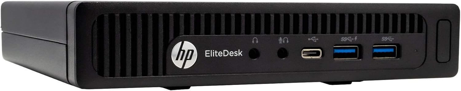 HP EliteDesk 800 G2 Desktop Mini Business PC, Intel Quad-Core i5-6500T up to 3.1G,16G DDR4,240G SSD,VGA,DP,Win 10 Pro 64 bit-Multi-Language Support English/Spanish (Renewed)