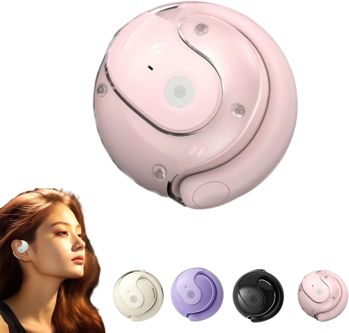 X15 Pro Translation Earphone, Hy-T26 Pro Language Translator, Ai Translating Ear Buds, Translation Earbuds Real Time, Language Translator Earbuds-Pink