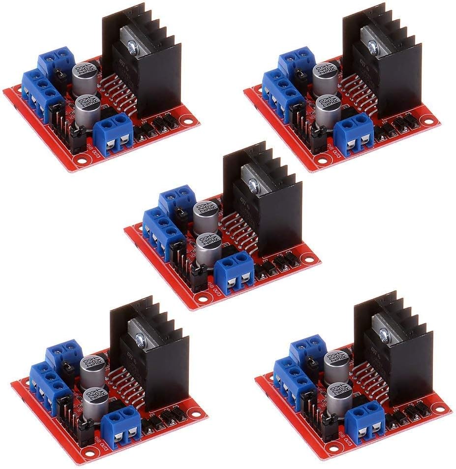 L298N Dual H Bridge PWM Stepper Motor Drive Controller Board Module (5 Pack)