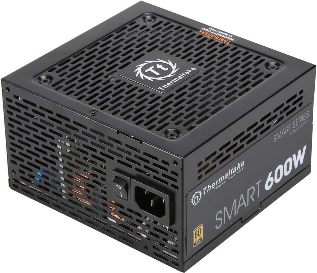 Thermaltake Power Supply PS-TTP-0600NNFAGU-1 600W 80+ Gold Non-Modular SI Only Bulk Pack