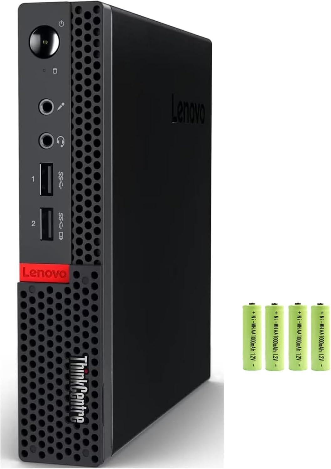 Lenovo ThinkCentre M625 Mini Desktop Computer PC [Windows 11 Pro], 2-core AMD A4-9120C(up to 2.4 GHz), 8GB RAM, 256GB PCIe SSD, AMD Radeon R4 Graphics, 2x Display Ports, 6x USB Ports, RJ-45, w/Battery