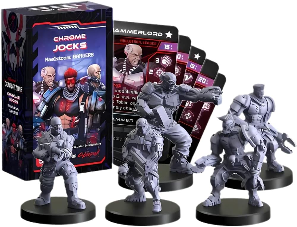 Monster Fight Club Cyberpunk Red, Combat Zone The Board Game Gangs Expansion: Chrome Jocks (Maelstrom Gangers)