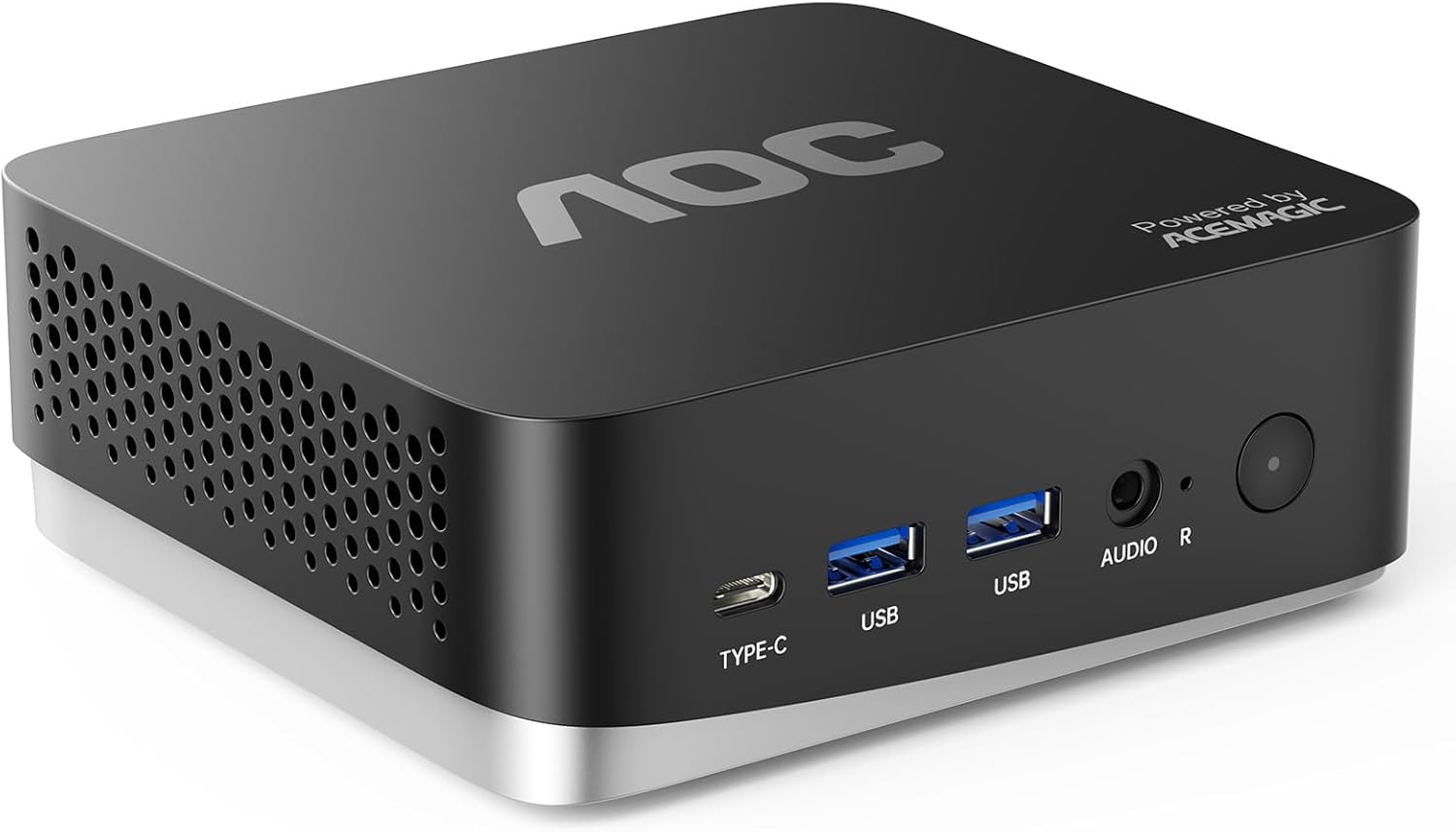 AOC AM16 Mini Gaming PC, Mini Computer with AMD Ryzen 7 5700U(up to 4.3GHz), 32GB DDR4 512GB M.2 NVMe SSD, Triple 4K Display, BT5.2, Wi-Fi 6