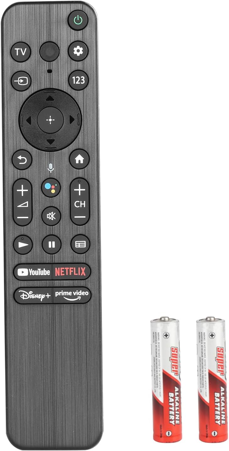 RMF-TX800U MG3-TX800U Voice Remote Control Compatible with Sony 2022 4K 8K HD TV XR KD A80K A90K A95K X80K X85K X90K X95K Series TV Controller with YouTube Netflix PrimeVideo Keys with Batteries