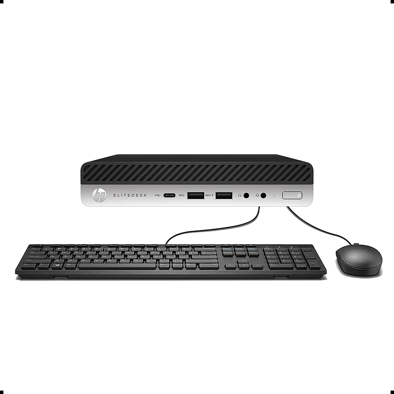 HP EliteDesk 800 G4 Mini Business Desktop PC, Intel Core i7-8700 3.20Ghz, 16 GB DDR4 SDRAM, 512 GB SSD, WiFi, Windows 11 Pro (Renewed)