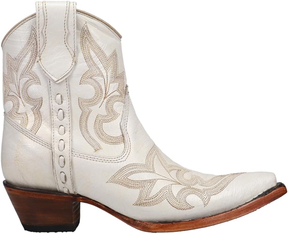 Corral Western Embroidery & Zipper Ankle Boot