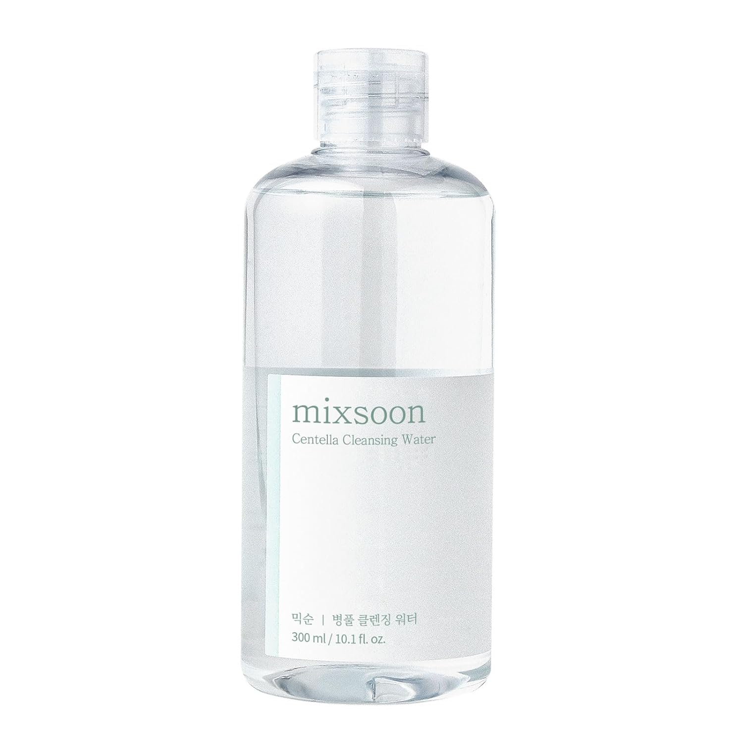 mixsoon Centella Cleansing Water 10.14 fl oz / 300ml,Face Cleanser for Sensitive Skin,Centella Asiatica, Aloe Vera