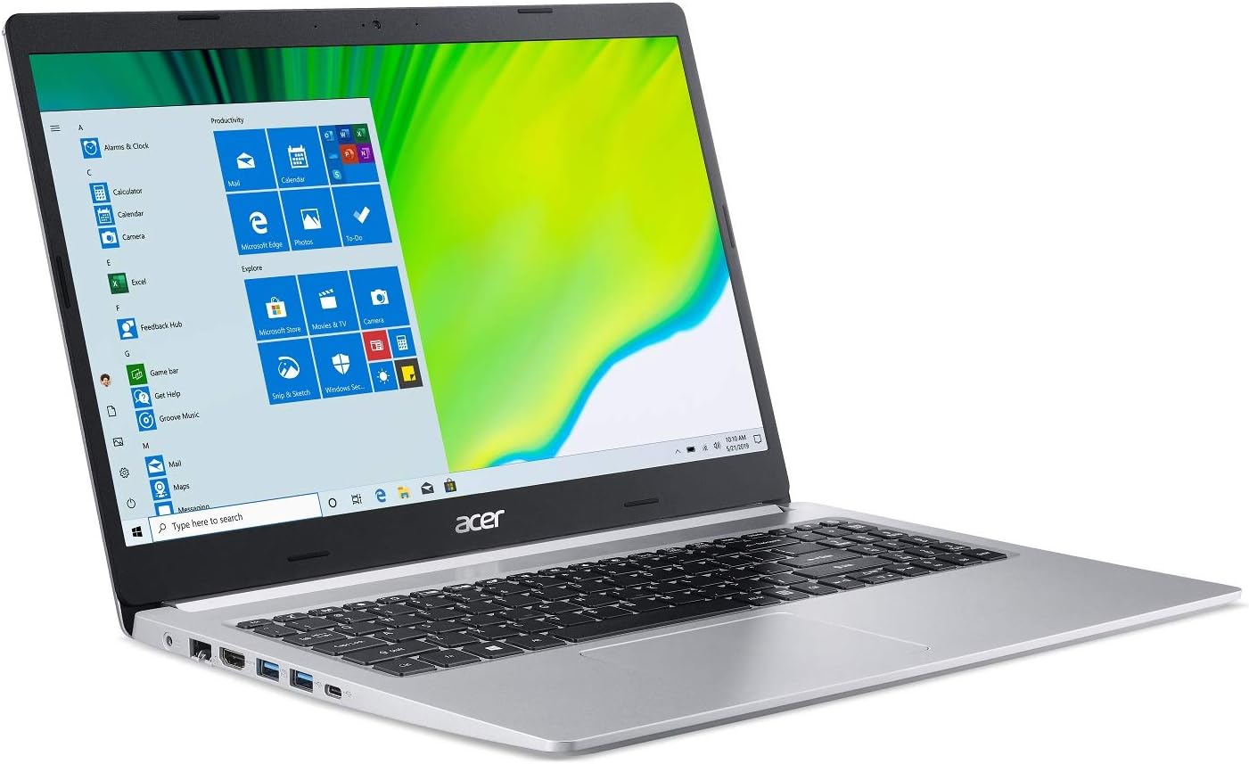 Acer Aspire 5 A515-44-R41B, 15.6″ Full HD, AMD Ryzen 5 4500U Hexa-Core Mobile Processor with Radeon Graphics, 8GB DDR4, 256GB NVMe SSD, WiFi 5, HD Webcam, Backlit Keyboard, Windows 10 Home