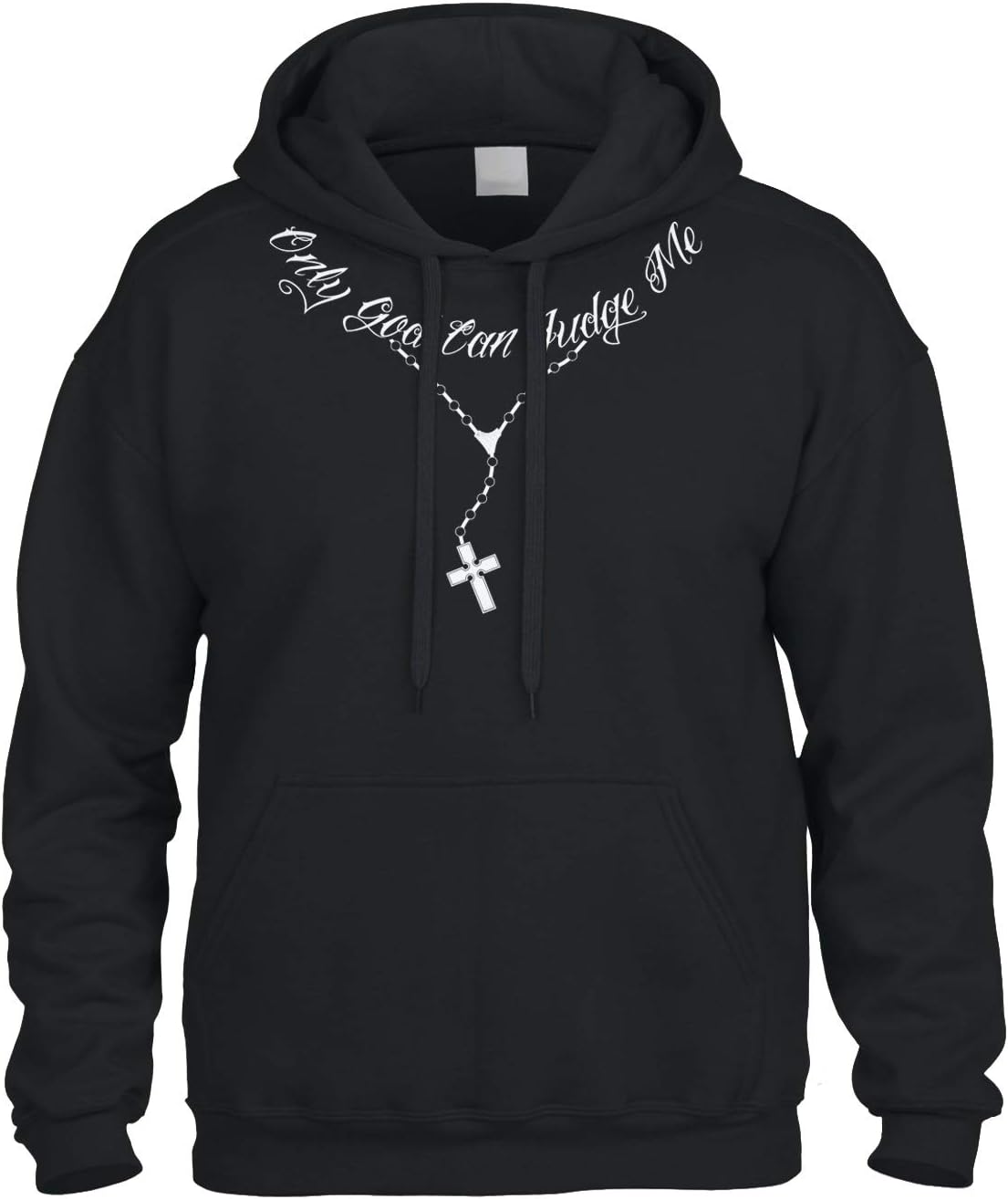 Cybertela Only God Can Judge Me Tattoo Necklace Sweatshirt Hoodie Hoody