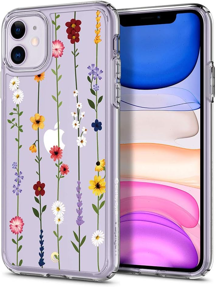 CYRILL Cecile Designed for Apple iPhone 11 Case (2019) Clear | TPU | PC | Bumper | Slim |Plastic – Flower Garden