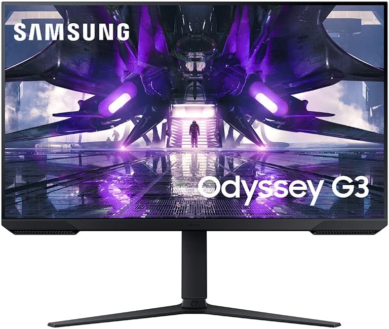 SAMSUNG 32″ Odyssey G32A FHD 1ms 165Hz Gaming Monitor with Eye Saver Mode, Free-Sync Premium, Height Adjustable Screen for Gamer Comfort, VESA Mount Capability (LS32AG320NNXZA)