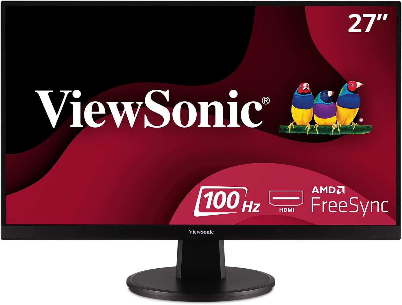 ViewSonic VA2747-MH 27 Inch Full HD 1080p Monitor with FreeSync, 100Hz, Ultra-Thin Bezel, Eye Care, HDMI, VGA (Renewed)