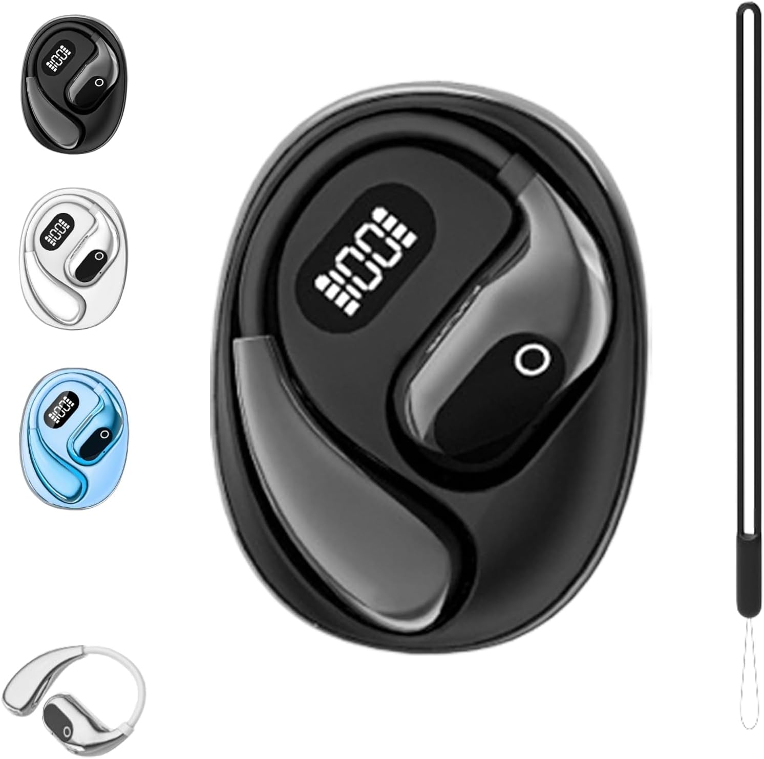 Peachloft Translator, Language Translation Earbuds, 138 Languages Translator Wireless Translation Earbuds, Multi-Language Smart Translation Bluetooth Headset, for Travel Business Learning (Black)