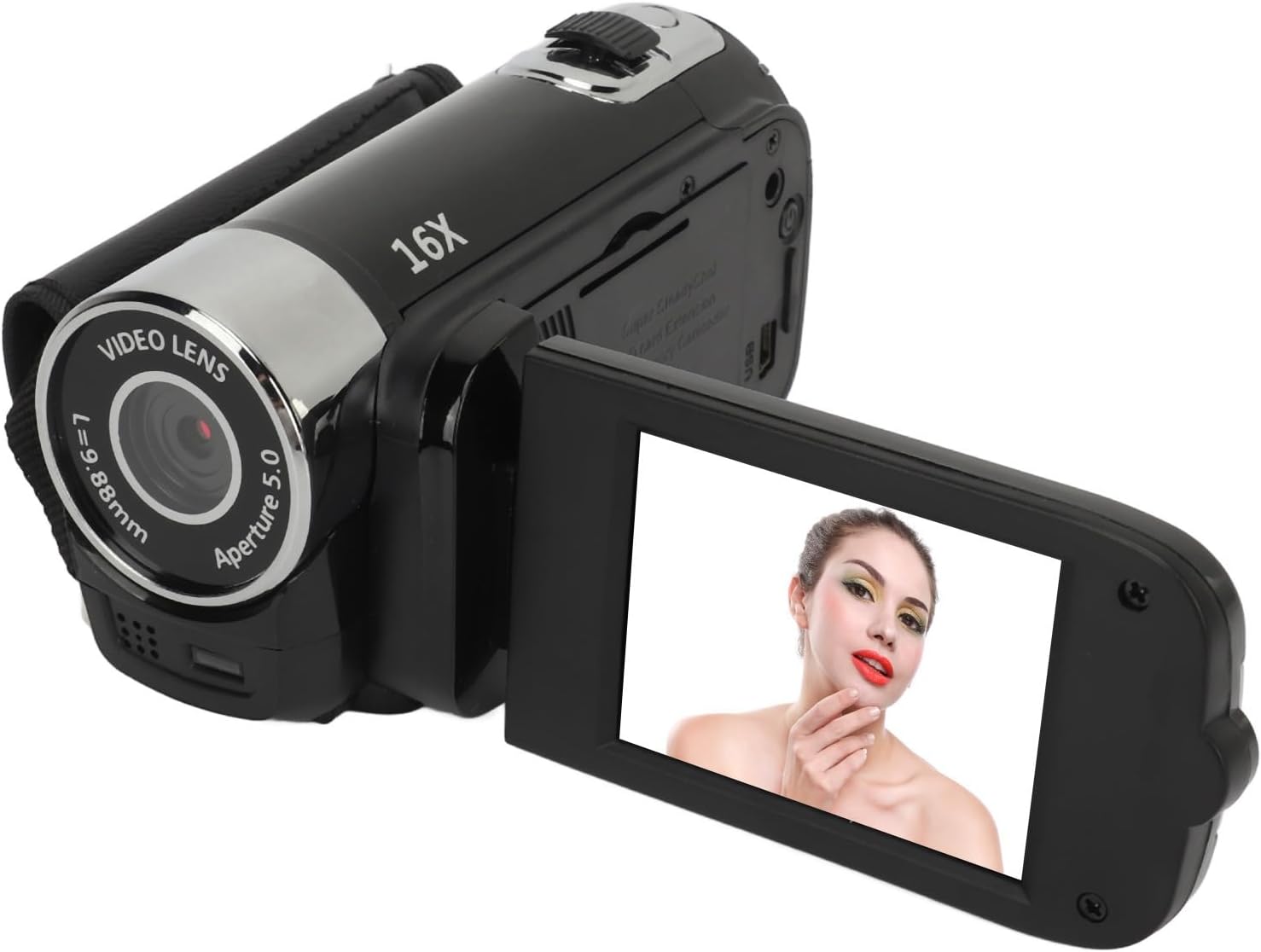 Bewinner D90 Digital Video Camera – 1080P 16MP Handheld Video Camcorder 16x Digital Zoom Video Camera with 2.7in TFT Rotatable Screen, HD Video Recorder Camera with Fill Light (Black)