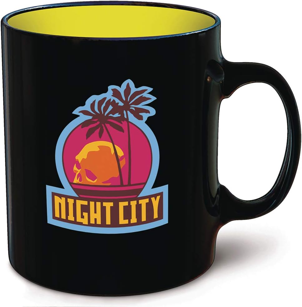 Dark Horse Deluxe Cyberpunk 2077 Night City Mug, Multicolor, 11 oz