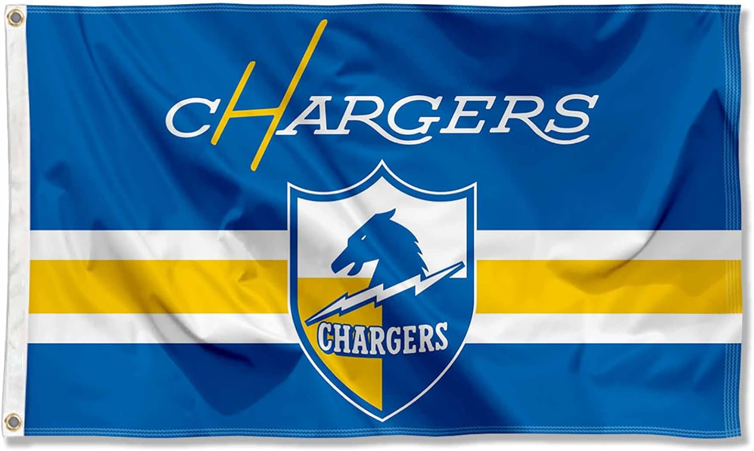 WinCraft Chargers Throwback Vintage Retro 3×5 Banner Flag