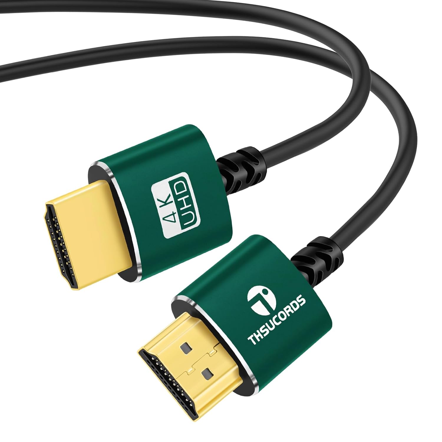 Slim HDMI Cable 6.6FT, Ultra Soft & Thin HDMI to HDMI Cord, Extreme Flexible & Skinny HDMI Wire Supports High Speed 4K@60Hz 18gbps 2160p 1080p