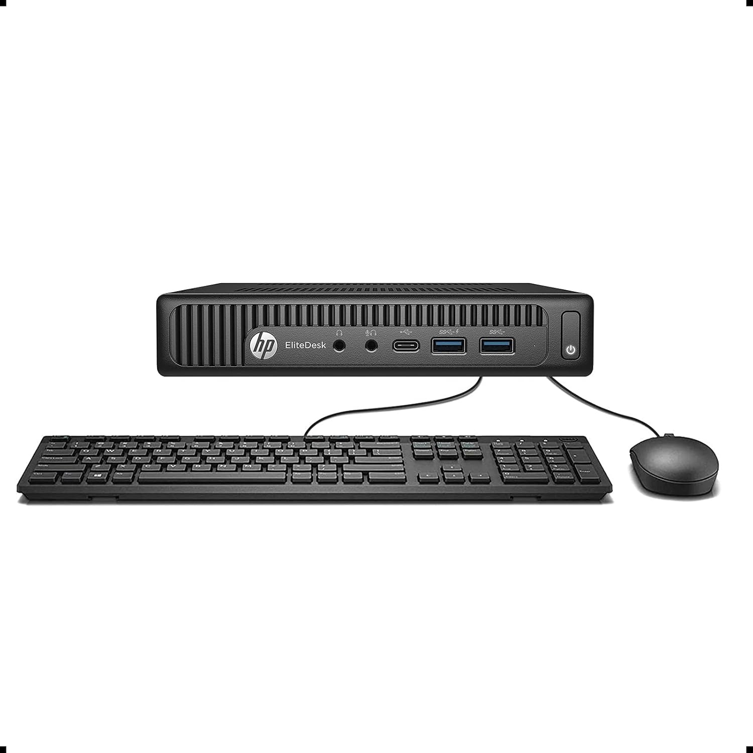 HP EliteDesk 800 G2 Mini Business Desktop PC Intel Quad-Core i7-6700T up to 3.1G,16GB DDR4,1000GB(1TB) SSD,VGA,DP Port,Windows 10 Professional 64 Bit-Multi-Language-English/Spanish (Renewed)