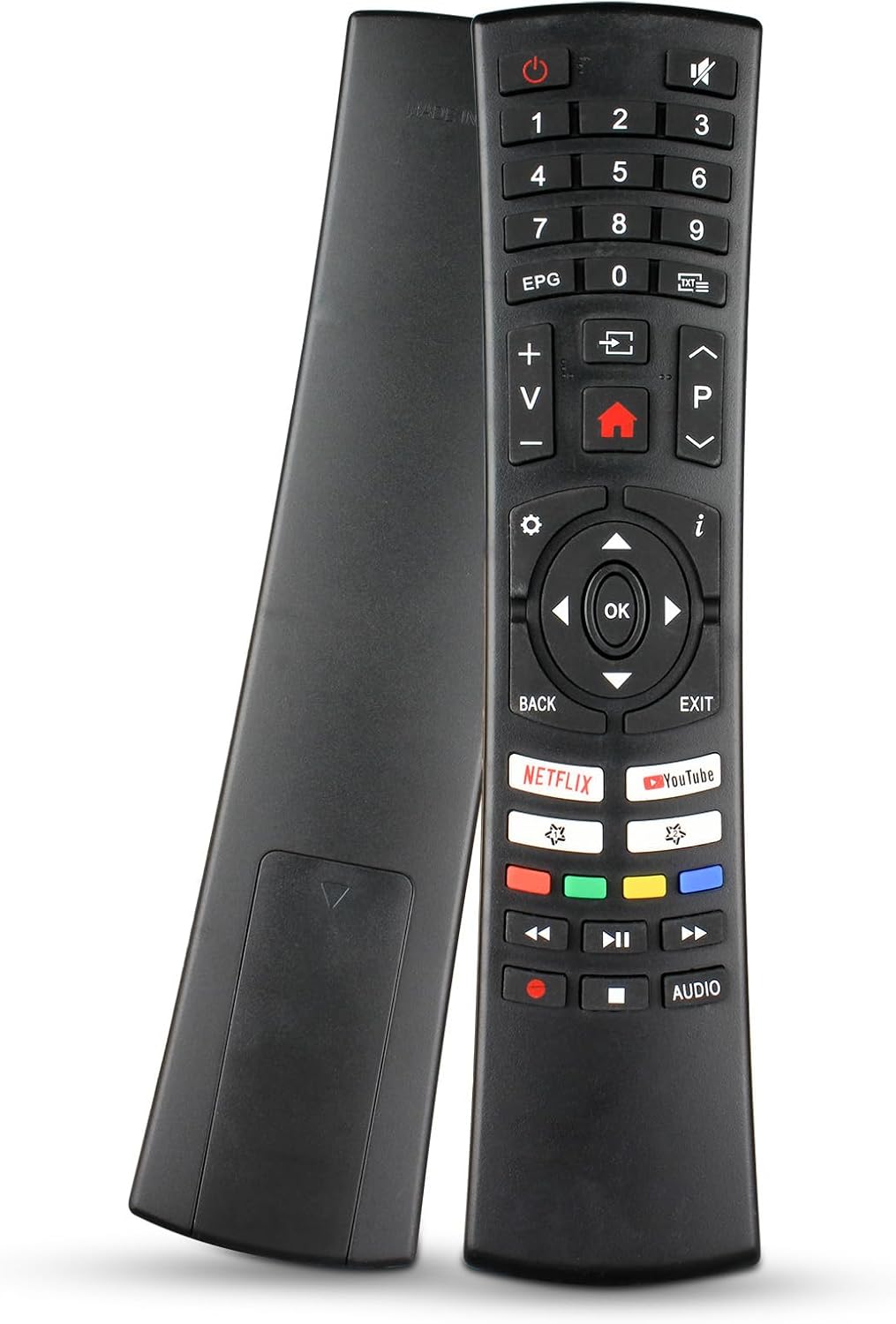 ES32S1N Replace Remote Control for SANSUI TV Remote and for CAIXUN TV Remote ES32S2N S32P28N S40P28FN S43P28F S43P28FN S55A6U EC32S2N 50MVT20 with Net-Flix You-Tube APP Key Button