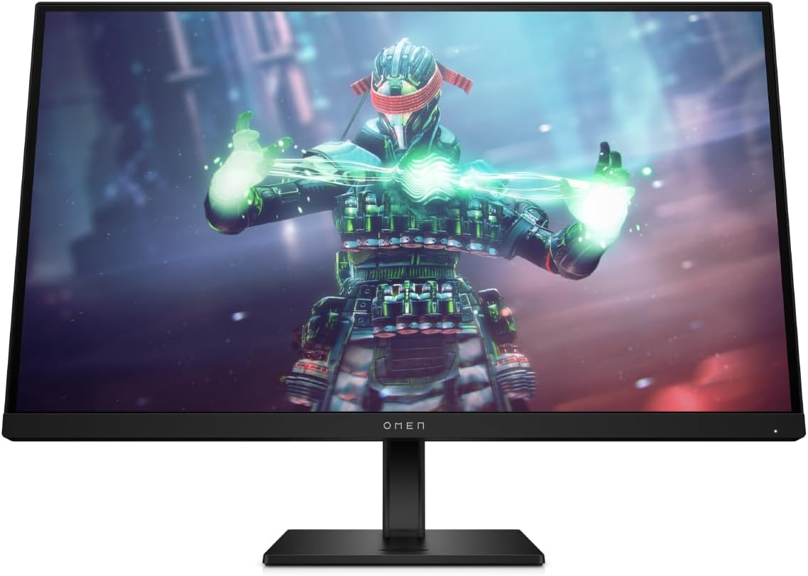 HP OMEN 27k UHD 144Hz Gaming Monitor, 4K UHD Display (3840 x 2160), IPS Panel, 99% sRGB, 95% DCI-P3, 16:9, OMEN Gaming Hub, 27k (2023),Black