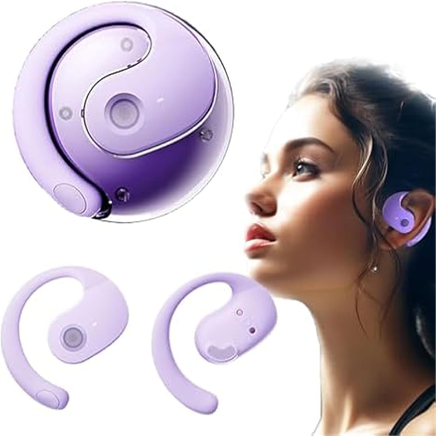 Hy-T26 Pro Wireless Bluetooth Translation Earbuds, Advocate Ear Buds, Sentdream Translation Headphones, Sentdream Ai Earbuds, Translation Earbuds (Purple)