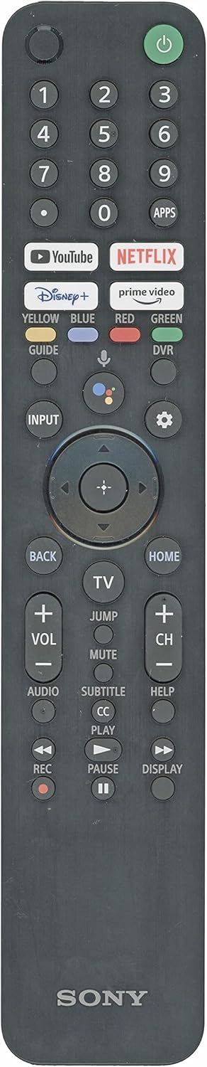 OEM Replacement for Sony RMF-TX520U Smart Voice Remote Control Compatible with TV Models Bravia 1-009-952-11 KD-43X80J KD-43X85J KD-50X80J XR-50X90J XR-50X94J XR-55A80J XR-55A84J XR-77A80CJ By ANDERIC