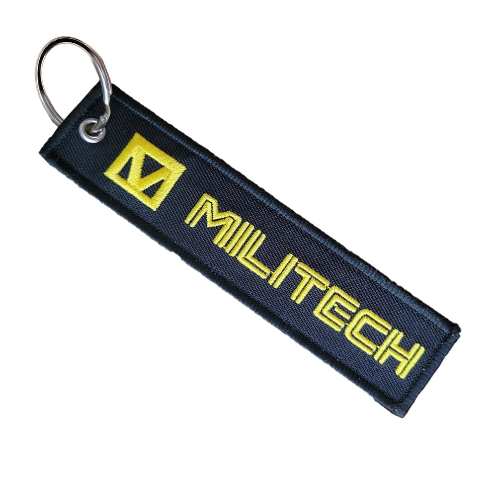 MILITECH Cyberpunk Embroidered Keychain Jet Key Flight Tag