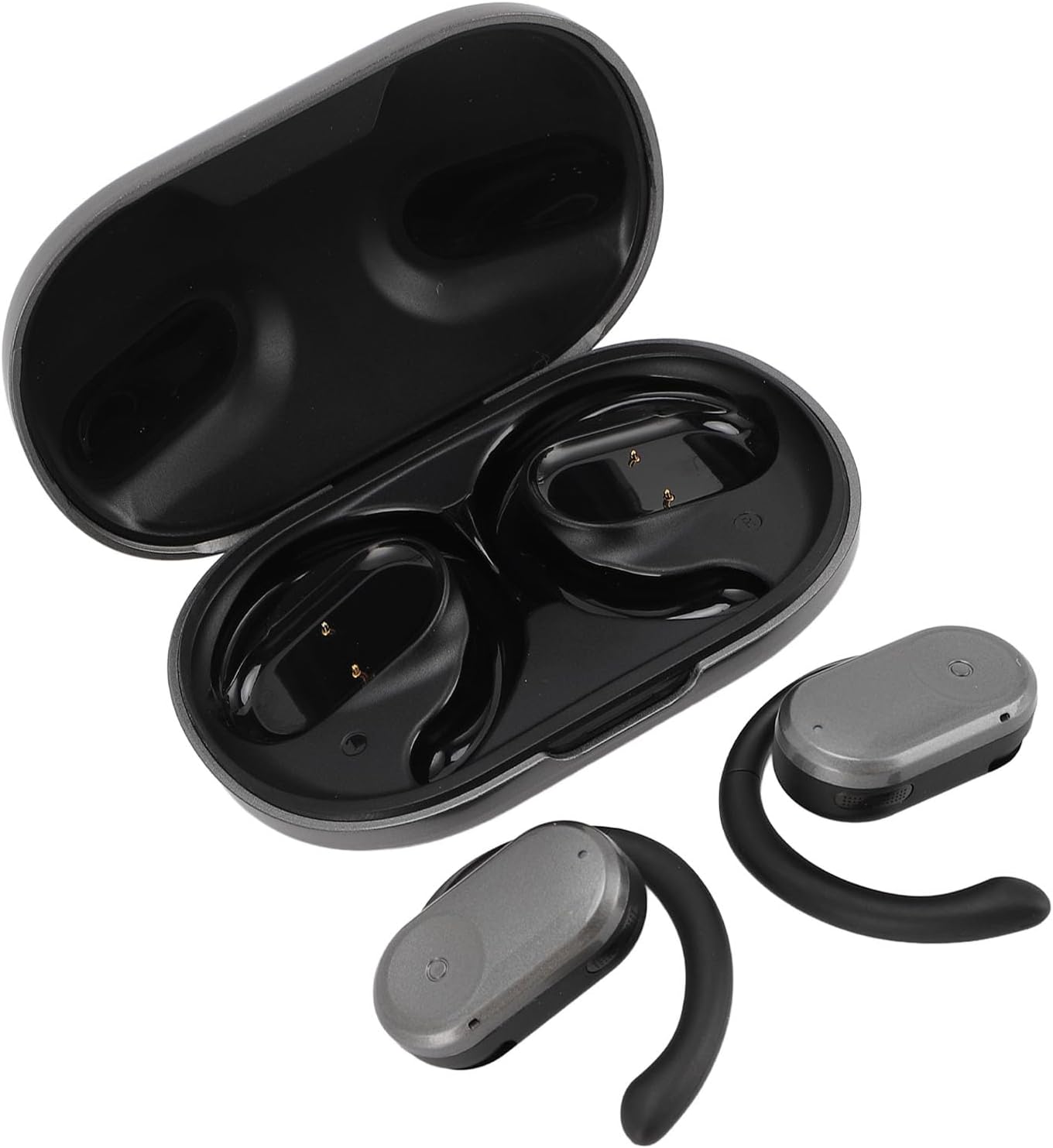 Language Translator Earbuds, Real time Translation in 144 Languages, Bluetooth APP, Online Offline Instant Voice Translation for Travel Business and Learning Communicating (Grey)