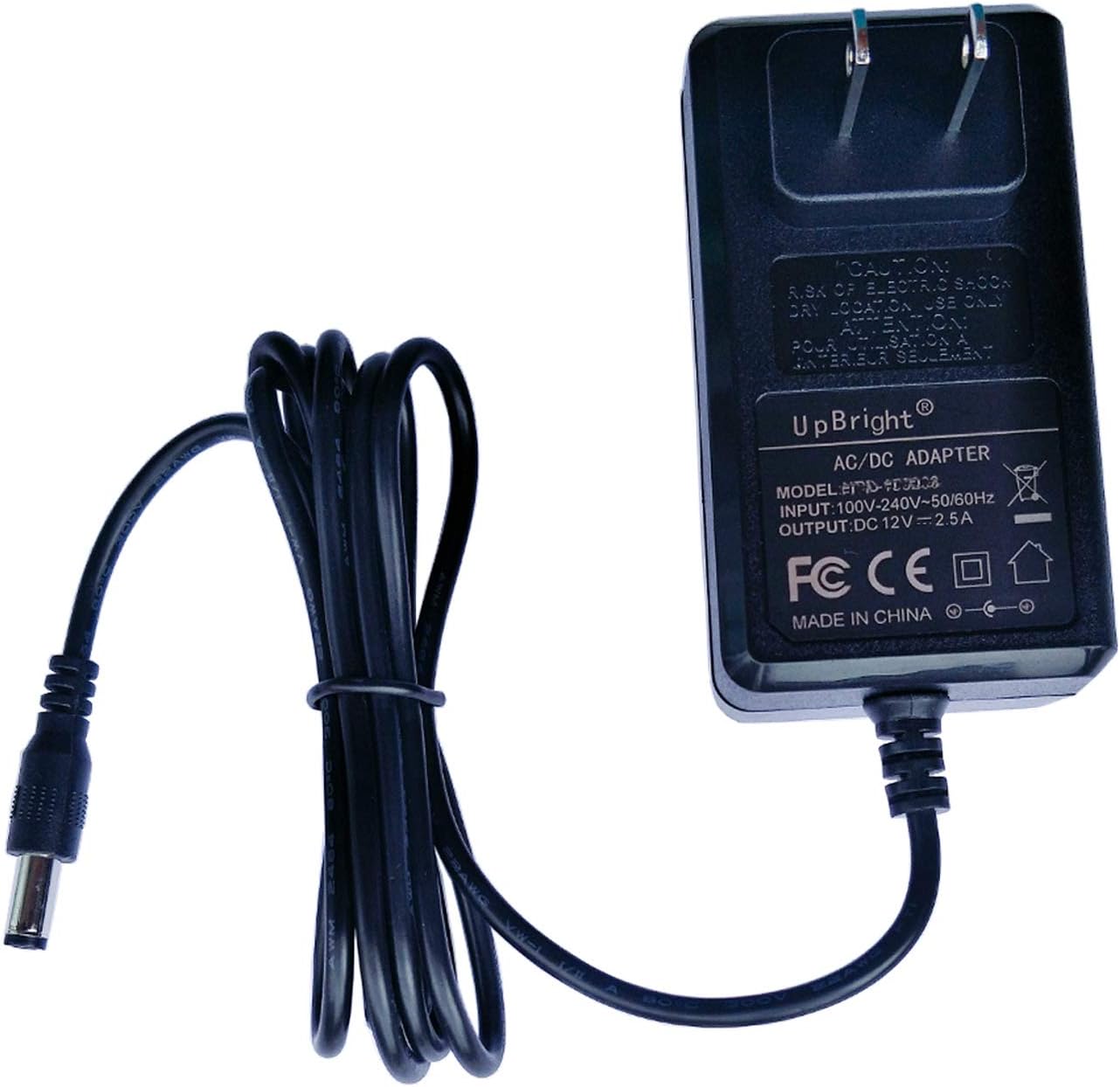 UpBright 12V AC/DC Adapter Compatible with SANSUI ES-24X3 ES-24X3AL ES-24X3A ES24X3 ES24X3AL ES24X3A Monitor 24 inch IPS Display Computer Speakers 100Hz HDMI FHD Office 12VDC Power Supply Cord Charger