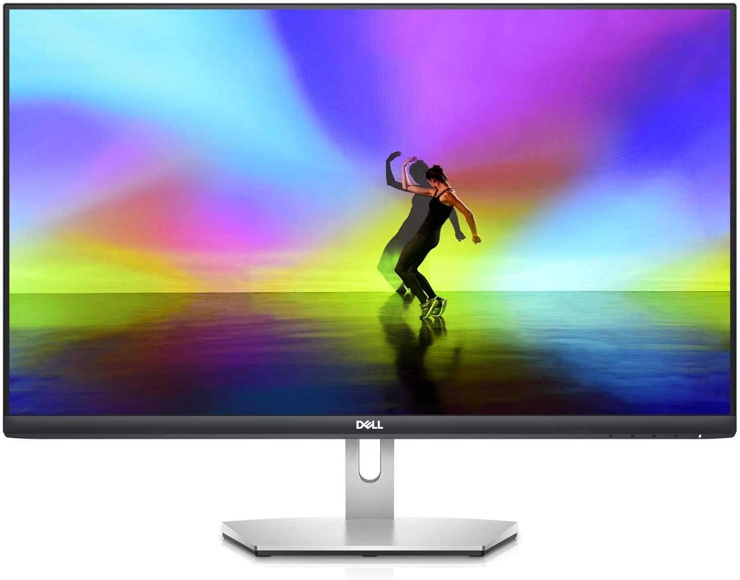 Dell S2721H 27 Inch Full HD 1080p, AMD FreeSync IPS Ultra-Thin Bezel Monitor, Built-in Speakers, Silver, Black (Renewed)