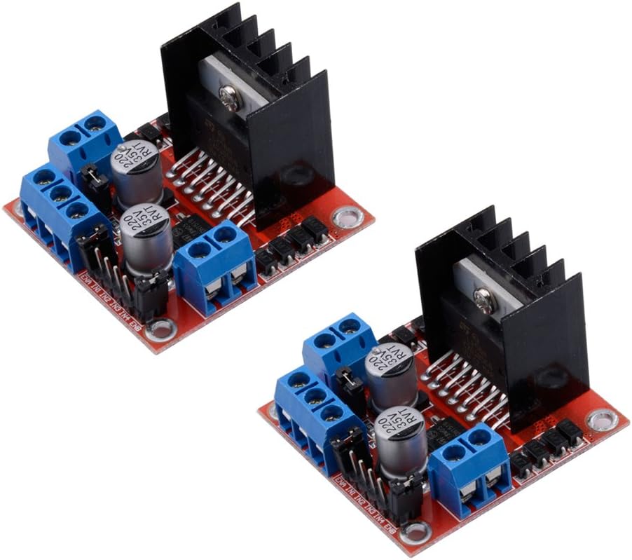 2Packs L298N Motor Drive Controller Board Module Dual H Bridge DC Stepper For Arduino