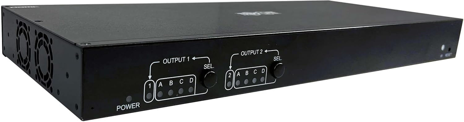 Tripp Lite 4×2 HDMI Over Cat6 Matrix Switch Kit, 4K @ 60Hz Quality, Power over Cable (PoC), Includes 2X Pigtail Receivers Kit, Extend up to 230ft Away, TAA Compliant, 1-Year Warranty (B127A-4X2-BH2PH)