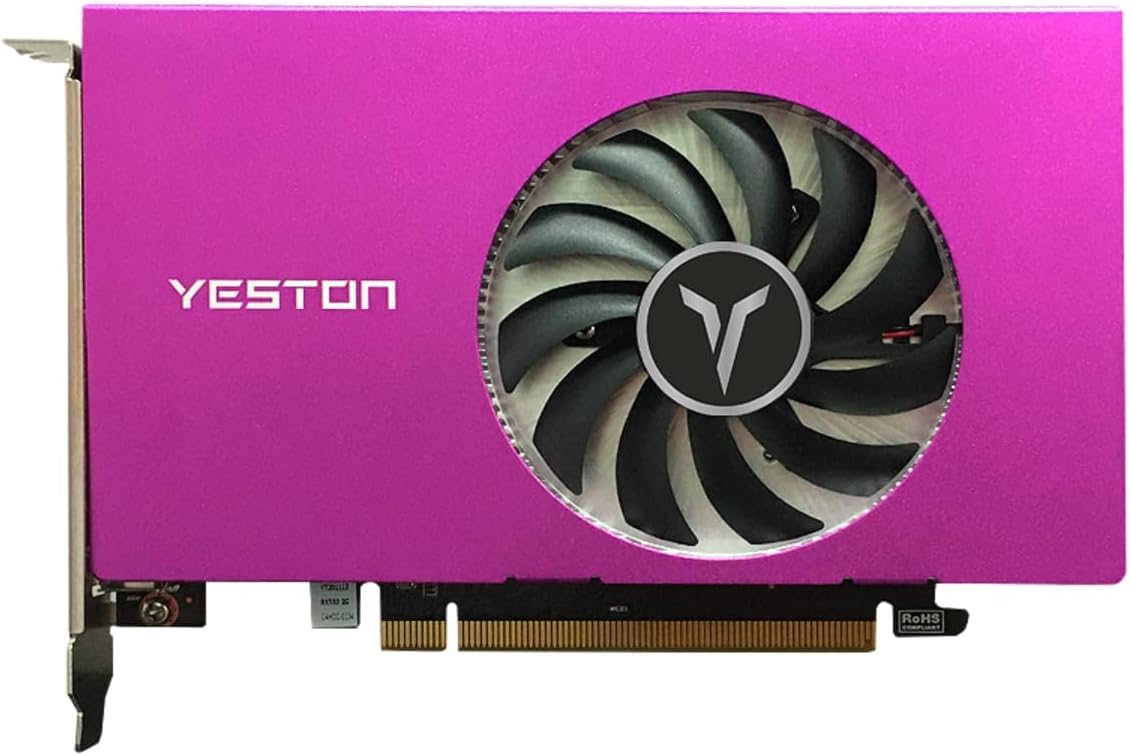 Yeston Radeon RX 550 GDDR5 1183MHz 512processors Video Cards PCIExpress 3.0 DirectX12 Single Slot 4*HDMI Compatible Graphics Card of Desktop (2G GB)