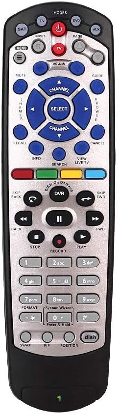 Dish Network 20.1 IR Remote Control TV1#1 Satellite Receiver Replacement Remote Control