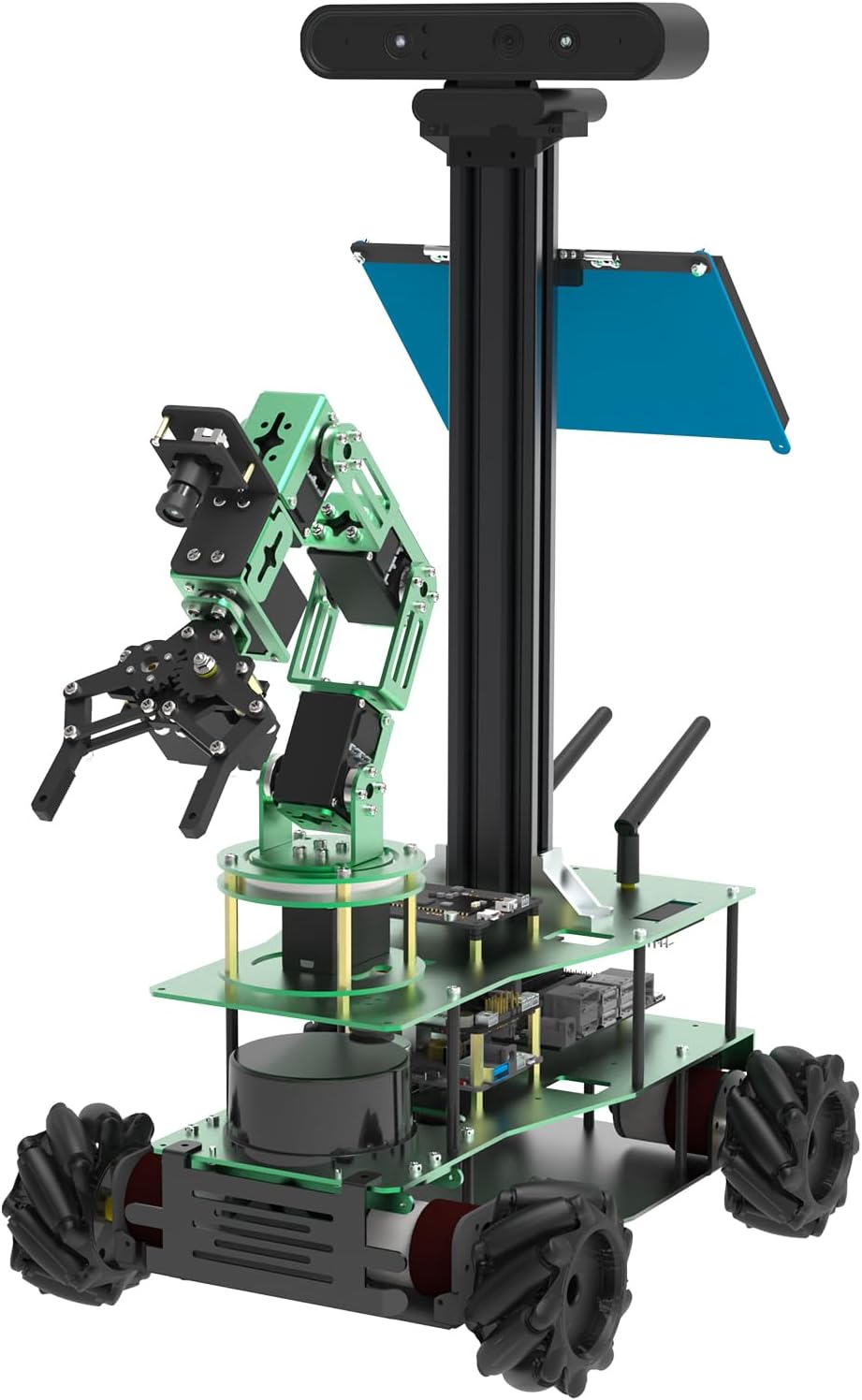 Yahboom AI Robot for NVIDIA Jetson Nano, ROS Open Source CV Project Learning Research Professional Smart Programming Chassis Voice Interaction College Students University School of Computer Science