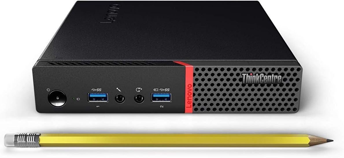 Lenovo ThinkCentre M700, 6th Generation Tiny Business Computer Micro PC (Intel Quad Core i3-6100T, 8GB Ram, 120GB Solid State SSD, WiFi, VGA) Win 10 Pro) (Renewed)