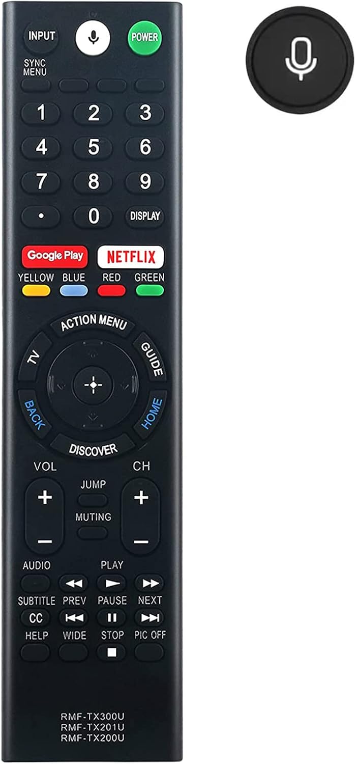 3IN1 RMF-TX300U RMF-TX200U RMF-TX201U Voice Remote Control fit for Sony Smart 4K TV 149331811 XBR-55X850S XBR-55X930D XBR-65X850D XBR-65X930D XBR-75X850D XBR-75X940D XBR-85X850D XBR-43X800D