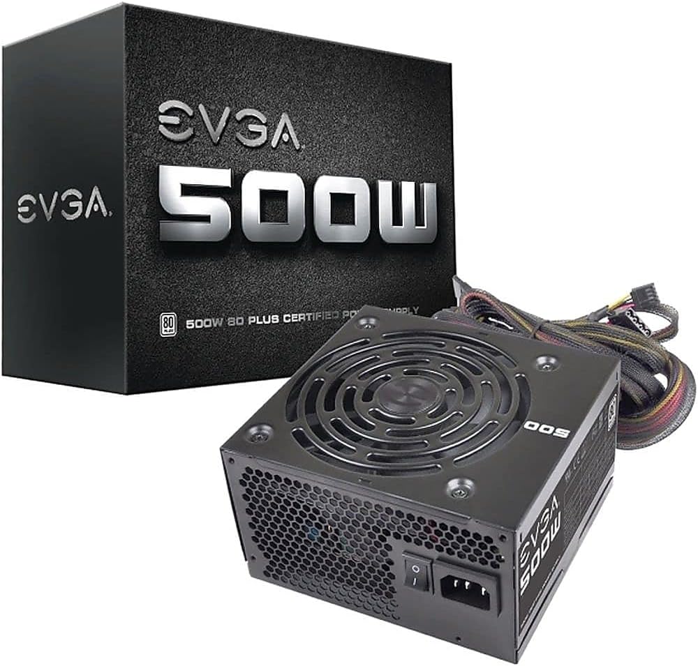 EVGA 500 WATT 80PLUS Power Supply