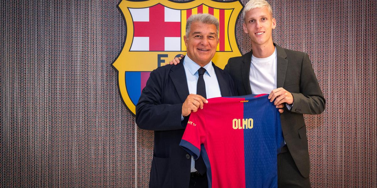 El Barça y Dani Olmo firmaron un contrato federativo hasta el 31 de diciembre del 2024