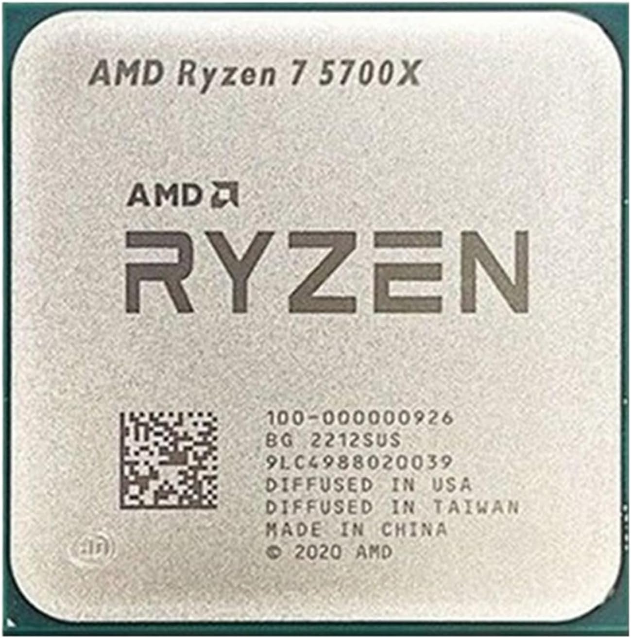 AMD Ryzen 7 5700X CPU R7 라이젠 5700X 4.6GHz 8-Core 16-Thread CPU Processor 7NM 65W Socket AM4 Desktop Gamer Accessories, ZL666