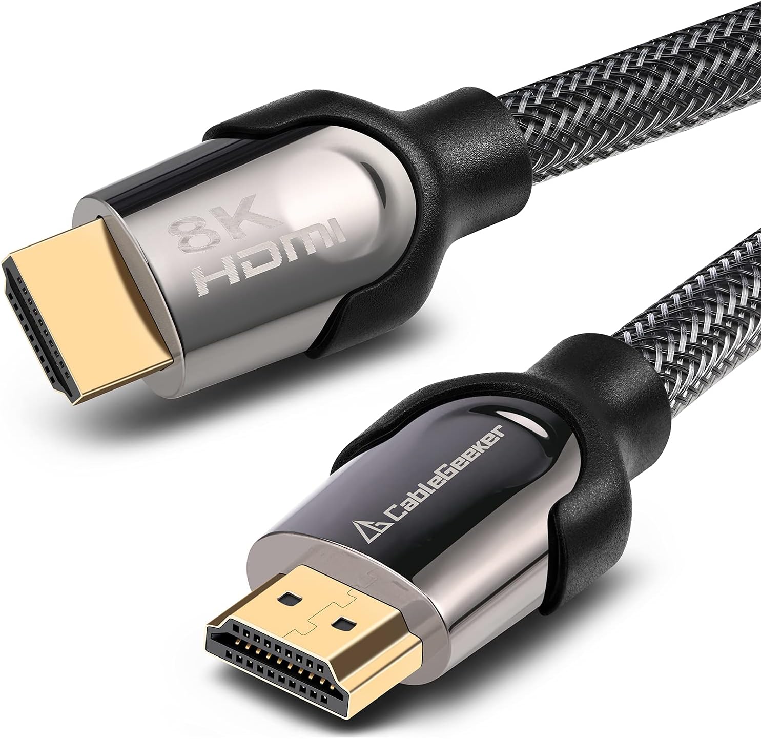 8K HDMI 2.1 Cable, 48Gbps Ultra HD Lead High-Speed Cord, Supports 8K@60Hz, 4K@120Hz, eARC HDR10, HDCP 2.2/2.3 Dolby, 3D, VRR, Compatible with Fire TV/Roku TV/PS5/Xbox/Nintendo Switch and More (10 ft)