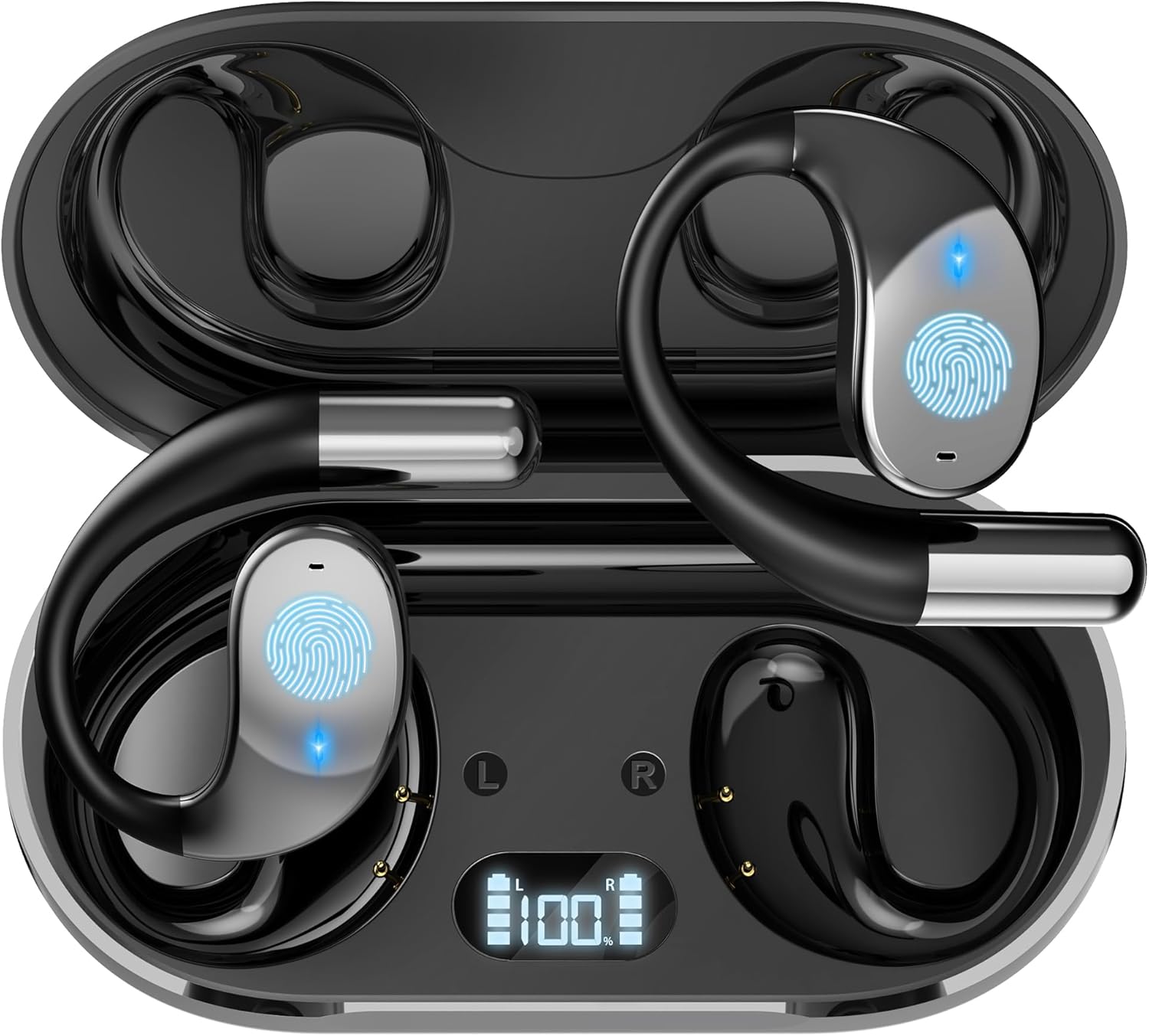 AI Language Translation Earbuds, 3-in-1 Translator Earbuds Real Time Ai Headphones144-Languages Translation, Long Battery Life, Fit iOS and Android, Ideal for Travel & Business, Black