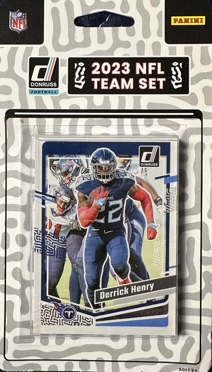 Tennessee Titans 2023 Donruss Factory Sealed 12 Card Team Set Featuring Rated Rookie Cards of Will Levis, Peter Skoronski and Tyjae Spears