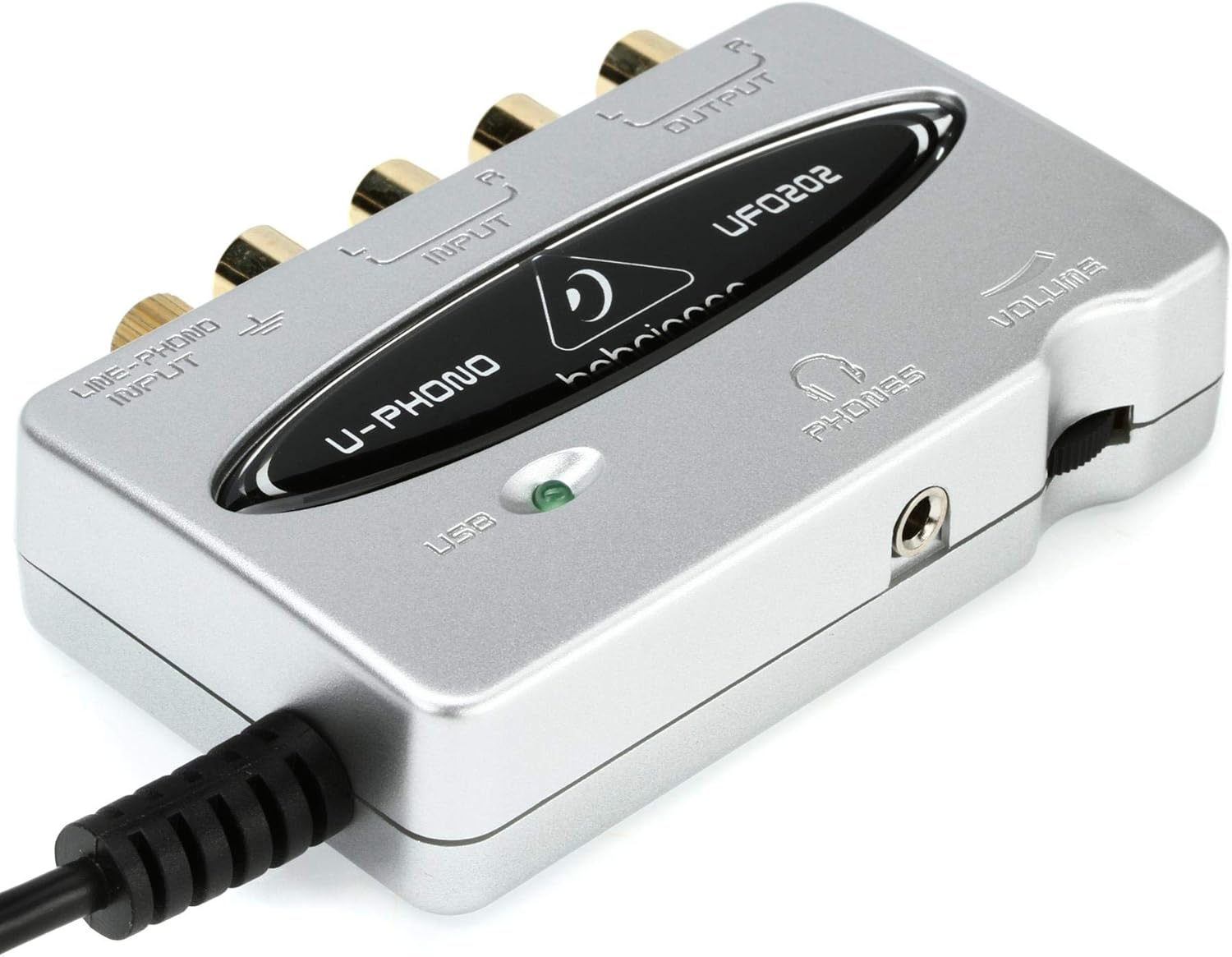 Behringer U-PHONO UFO202 Audiophile USB/Audio Interface with Built-in Phono Preamp for Digitalizing Your Tapes and Vinyl Records