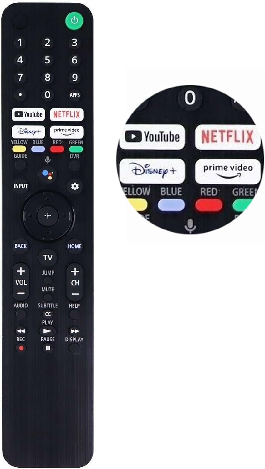 Newest Universal Remote Control for All Sony TV Remote, Compatible with All Sony Bravia TV Remote for Sony Smart TV XR/XBR/KD/K Series 4K LED OLED Google/Android TVs with Voice Control