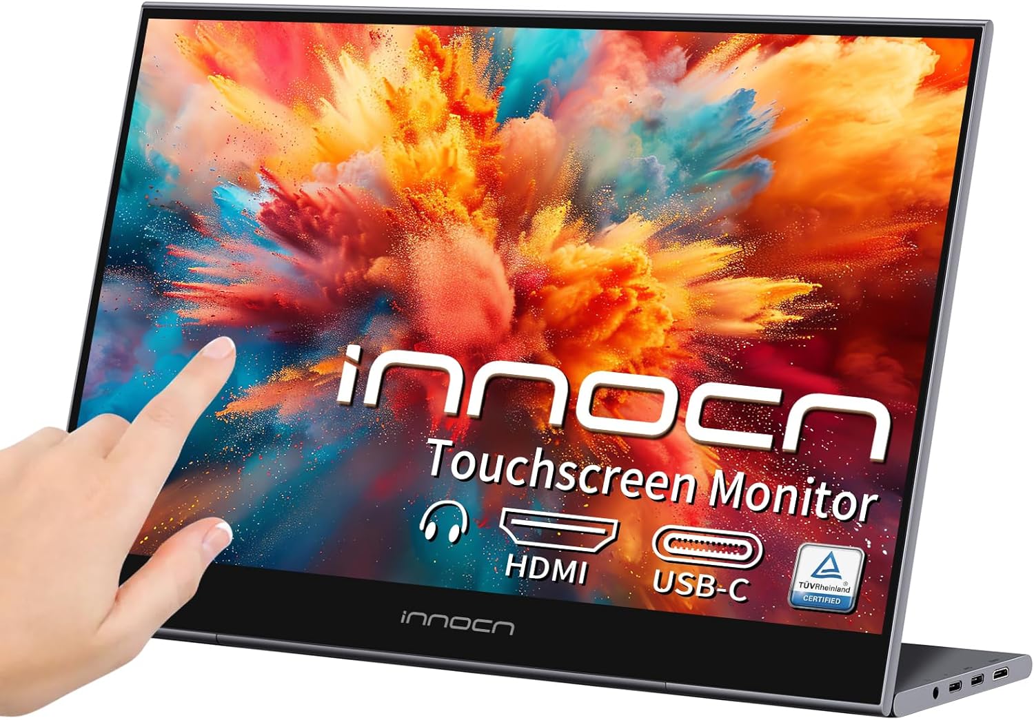 INNOCN 15.6 inch Portable Monitor Touchscreen N1F PRO | 1080P | HDMI, USB C HDMI | for MacBook, Windows, Tablets, Android, Chrome, PS4, Switch, Mini PC | 400Nits | 100% sRGB